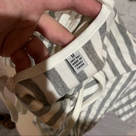 Linea Domani Lace Up Corset Style Open Front Strappy Tank Top Medium Cottagecore - Picture 5 of 6